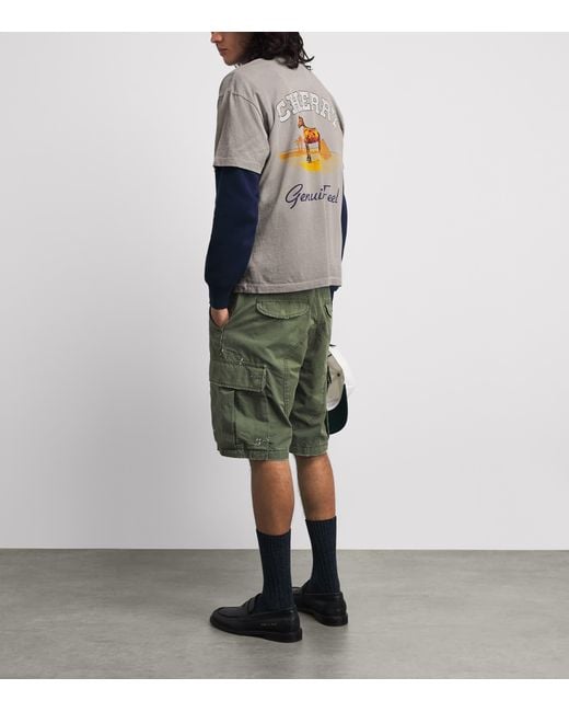 CHERRY LA Gray Cotton Palamino Pocket T-Shirt for men