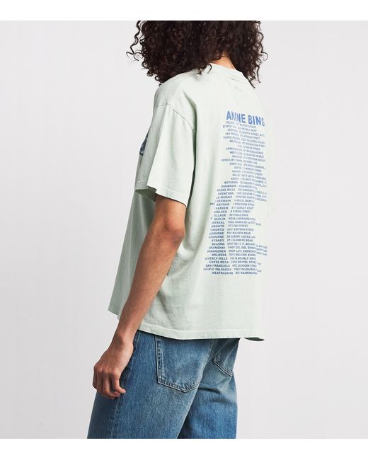 Anine Bing White Cotton Cade T-Shirt