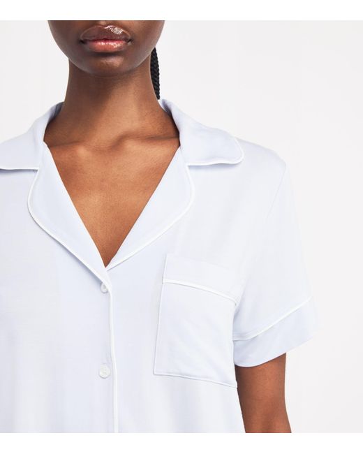 Eberjey White Gisele Short Pyjama Set
