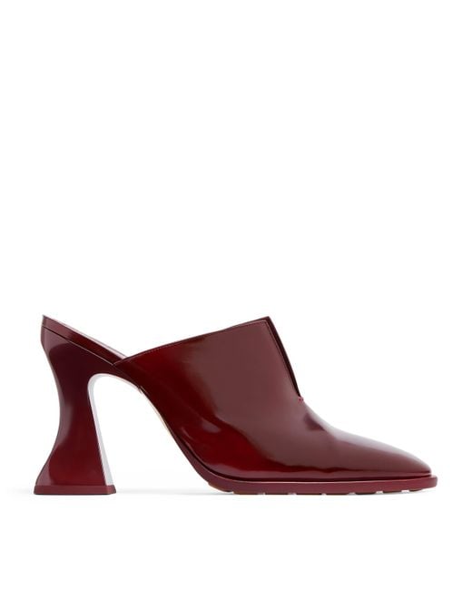 Bottega Veneta Purple Leather Cha-Cha Heeled Mules 100