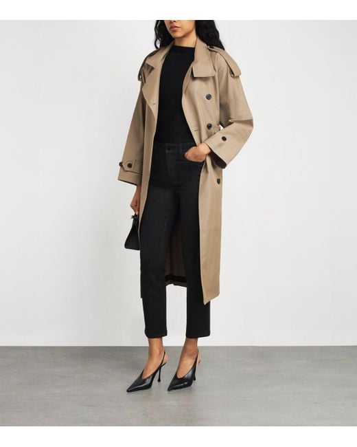 PAIGE Black Coated Cindy Mum Jeans