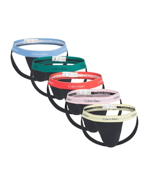 Calvin Klein Black Icons Pride Jock Straps for men