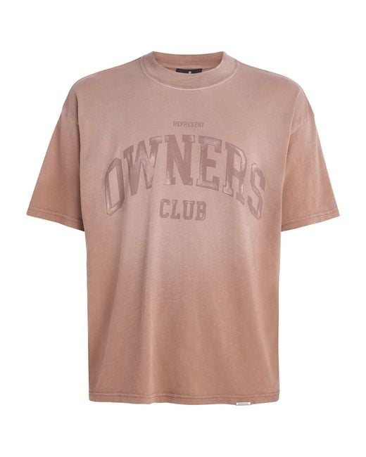 Represent Pink Cotton Owners Club T-Shirt