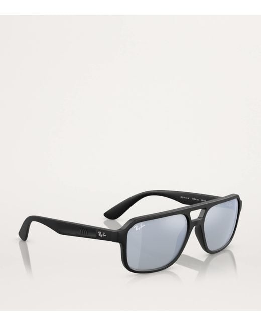 Ray-Ban Gray Nylon Rb4414M Scuderia Ferrari Collection Sunglasses