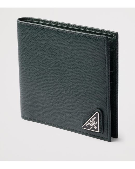 Prada Green Saffiano Leather Wallet for men