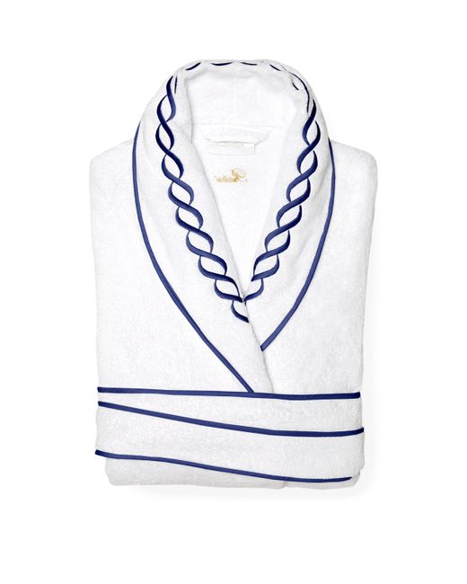 Pratesi Women's White Cotton Treccia Bathrobe
