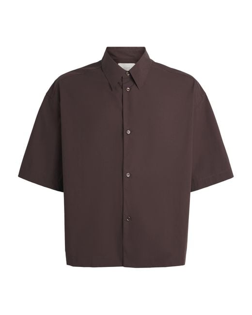 Studio Nicholson Brown Cotton Poplin Boxy-Fit Shirt for men