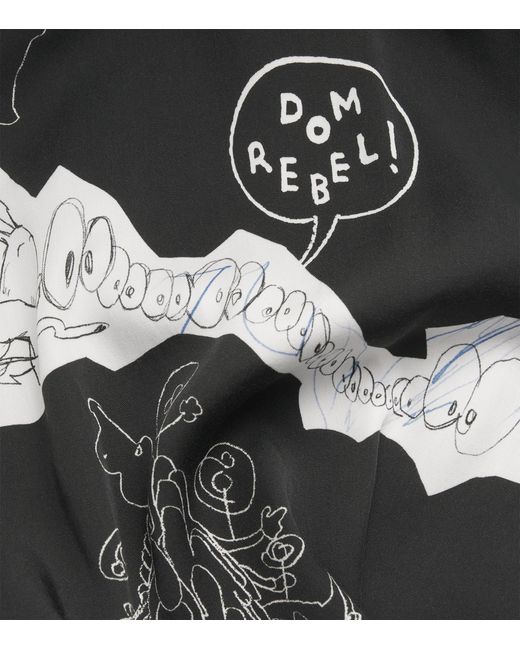 DOMREBEL Black Cotton Assemblage Shirt for men