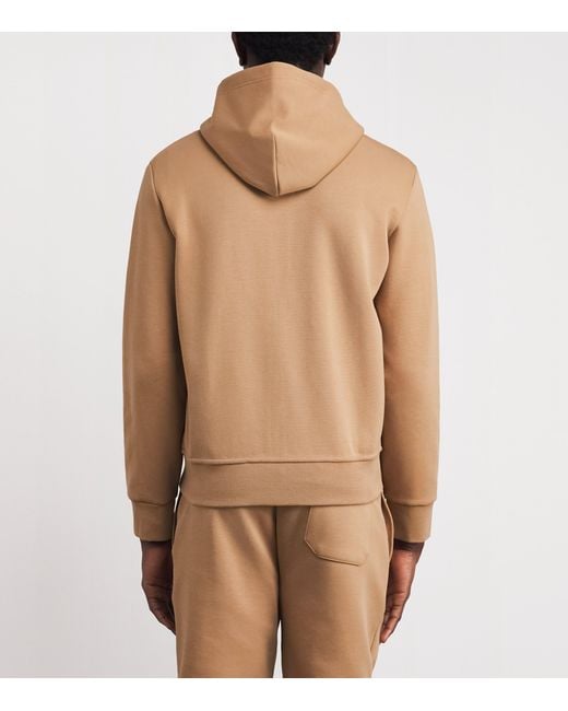 Polo Ralph Lauren Brown Tech Knit Zip-Up Hoodie for men