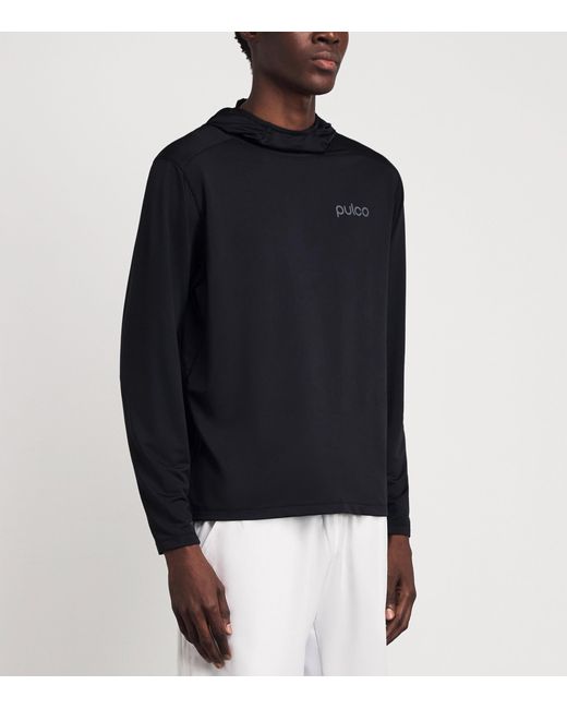 Pulco Studios Black Hooded Playing Top for men