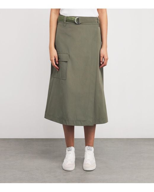 MAX&Co. Green Wrap Midi Skirt