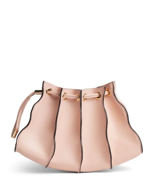 Ulla Johnson Pink Small Leather Adria Cross-Body Bag