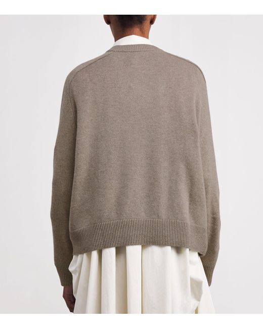 Soft Goat Brown Cashmere Boyfriend Sweater