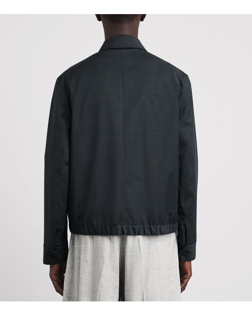 Paul Smith Black Wool Harrington Jacket for men
