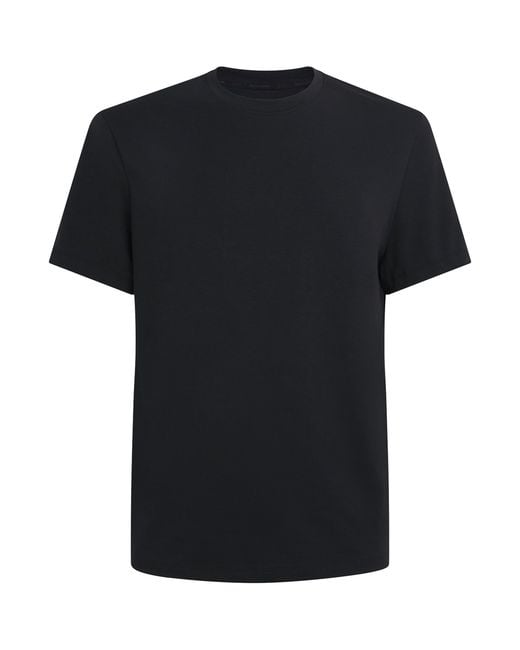 On Shoes Black Cott-Blend Focus T-Shirt for men