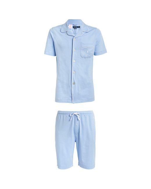Polo Ralph Lauren Blue Polo Pony Pyjama Set for men