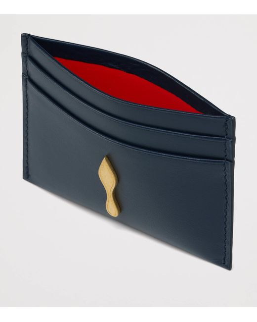 Christian Louboutin Blue Bettina Leather Card Holder