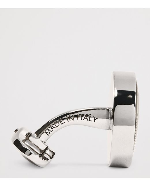 Giorgio Armani Gray Sterling Cufflinks for men