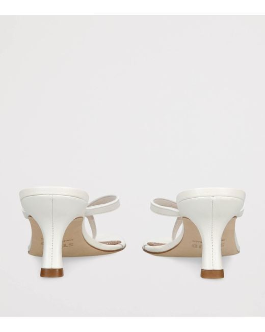 Staud White Freja Kitten Heel Sandals 60