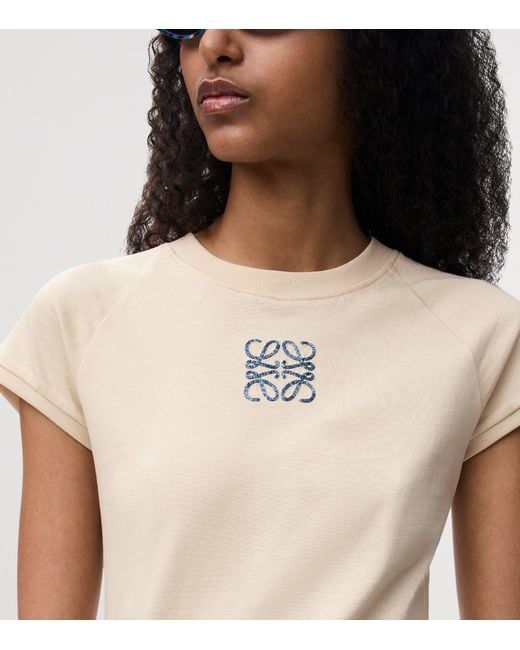 Loewe Natural X Paula's Ibiza Cotton-Blend T-Shirt