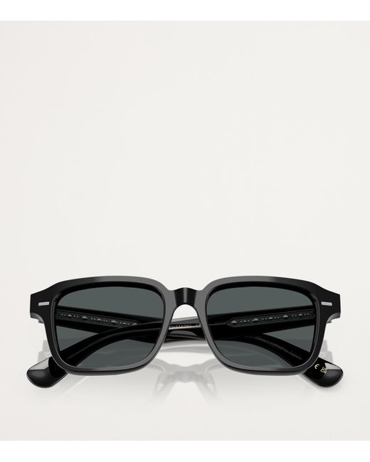 Oliver Peoples Black Acetate Errisson Sun Sunglasses