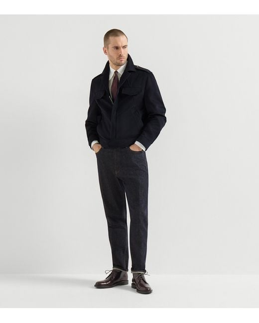 Brunello Cucinelli Blue Japanese Denim Jeans for men
