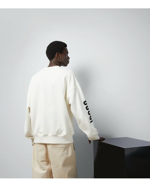 Gucci White X Ed Davis Graphic Sweatshirt