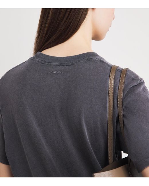 Anine Bing Black Cotton Lili Graphic T-Shirt