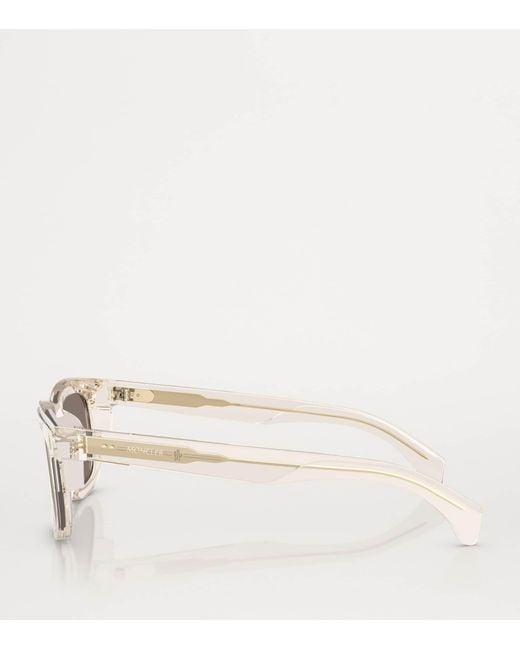 Moncler White Acetate Claro Me6004 Sunglasses