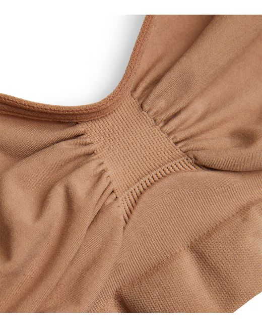 Skims Brown Seamless Sculpt Bralette