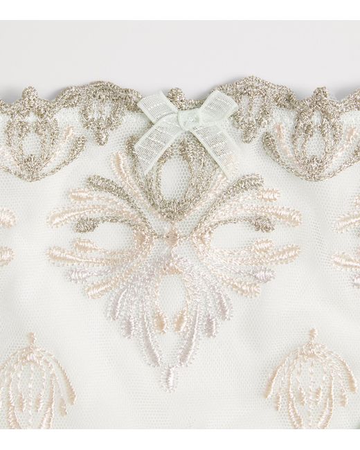 Chantelle White Lace Champs Elysées Tanga Briefs