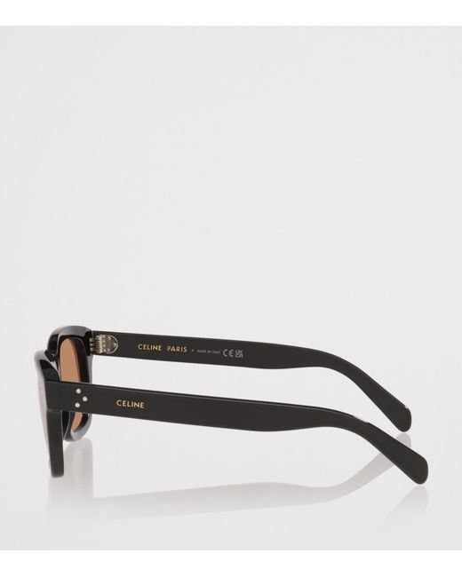 Céline Brown Acetate 3 Dots Cl40232I Irregular Sunglasses for men