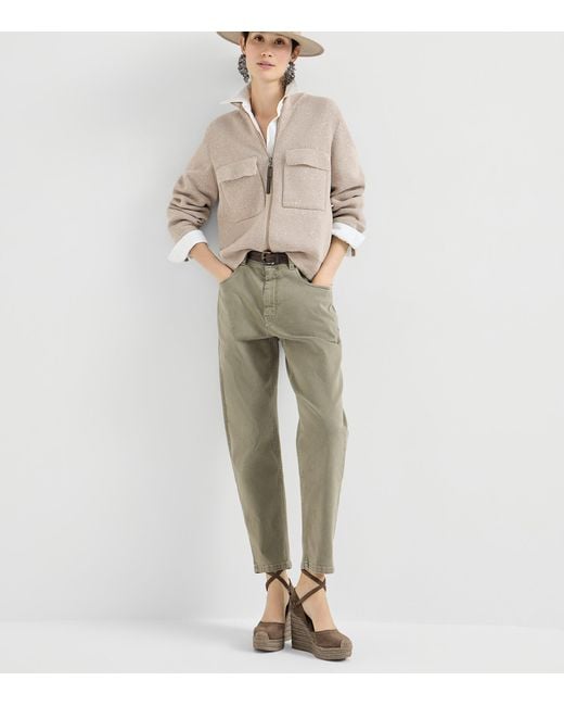 Brunello Cucinelli Brown Suede Wedge Espadrilles 80