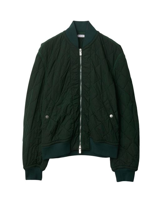 Burberry Green Quilted Jacket for men