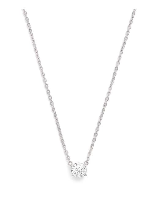 Harrods Metallic And Diamond Pendant Necklace