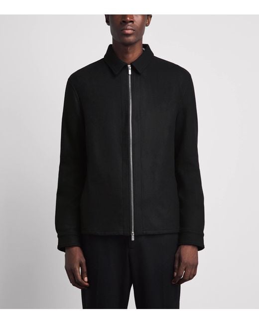 Marco Pescarolo Black Stretch-Cashmere 2-Way Zip Jacket for men