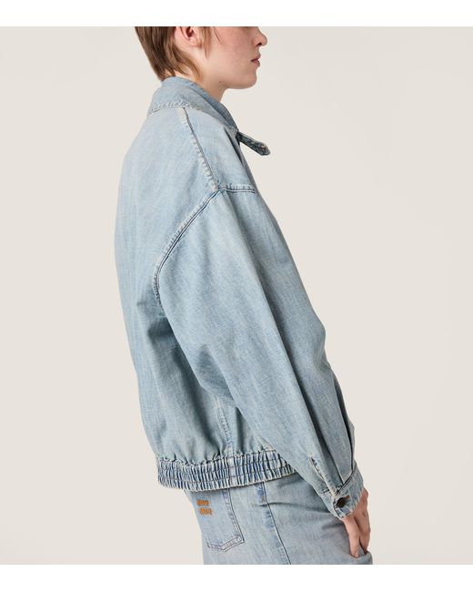 Miu Miu Blue Chambray Denim Jacket