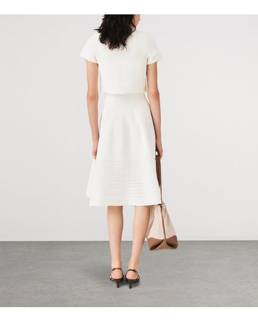 Maje White Short-Sleeve Cardigan