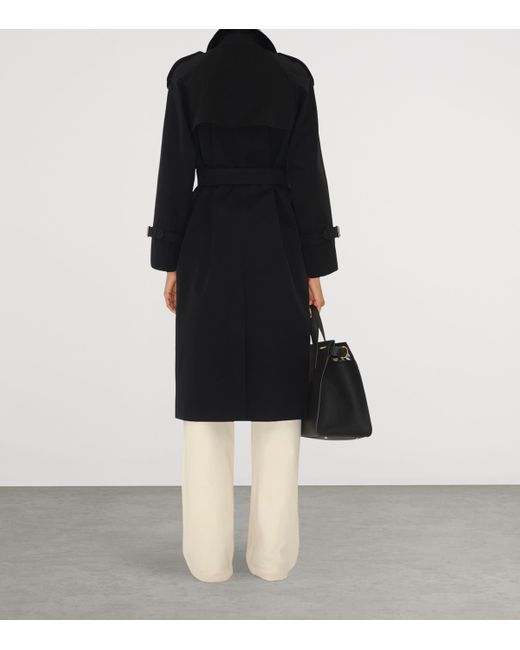 Burberry Black Long Castleford Trench Coat