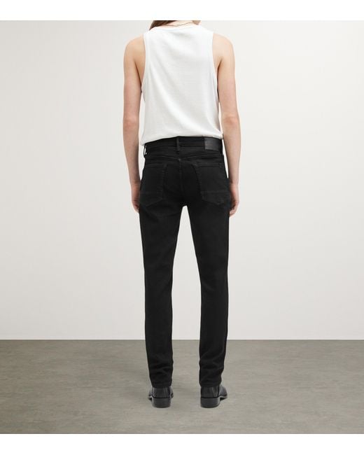 AllSaints Black Sid Slim Jeans for men