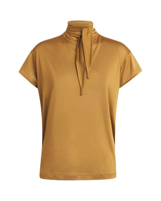 Lemaire Orange Jersey Foulard T-Shirt