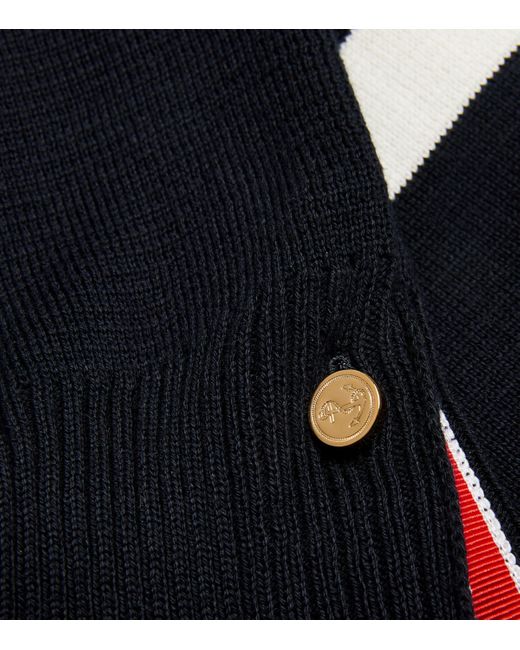 Thom Browne Blue 4-Bar Stripe Sweater for men