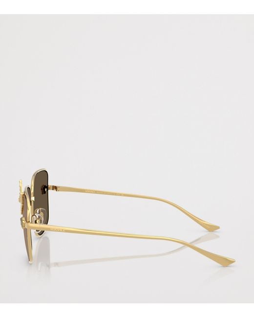 Versace Brown Square Butterfly Sunglasses