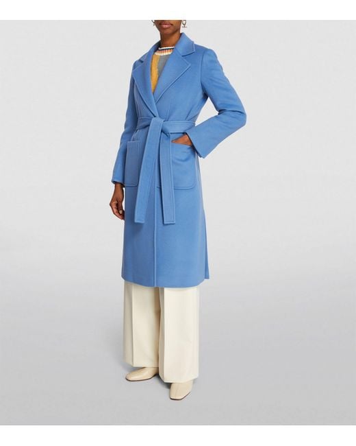 MAX&Co. Blue Wool Runaway Coat