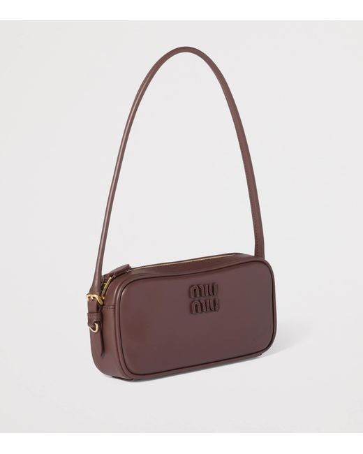 Miu Miu Purple Leather Pouch