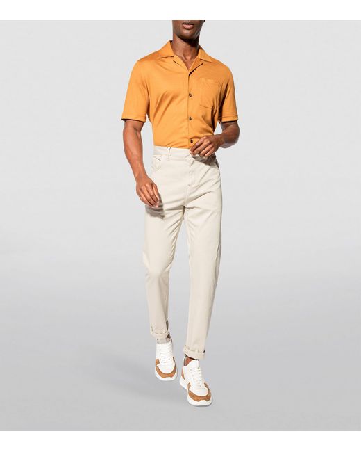 Isaia Natural Slim Jeans for men