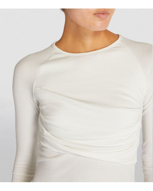 The Line By K White Cinched Long-sleeve T-shirt
