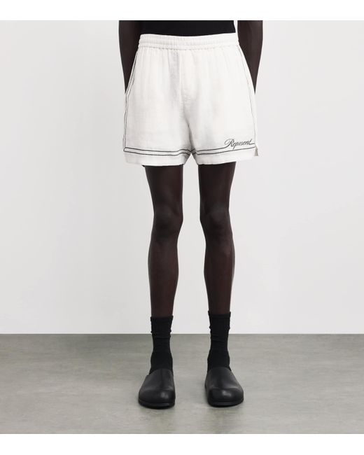 Represent Natural Border-Detail Shorts for men