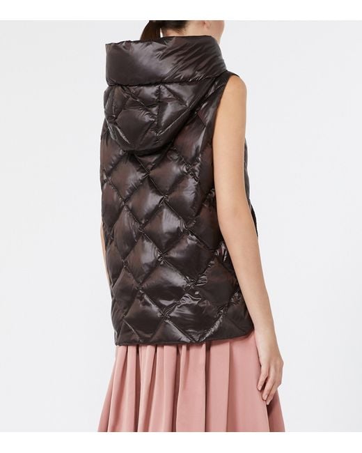Max Mara Brown Puffer Gilet