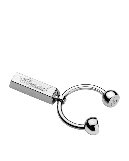 Chopard Metallic Stainless Steel Lingot Keyring